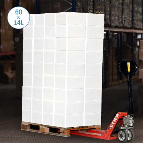 Thermobox Styrofoam box 14 liter cooler box shipping container (60 pieces per pallet)