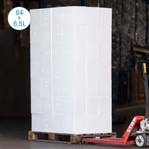 Thermobox Styrofoam box 6,5 liter cooler box shipping container (84 pieces per pallet)