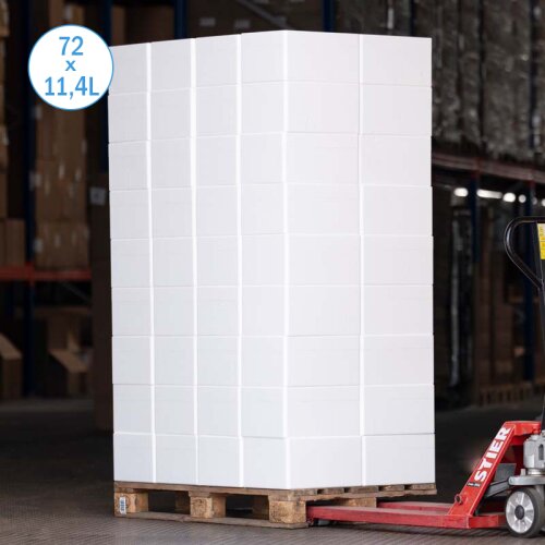 Thermobox Styrofoam box 11,4 liter cooler box shipping container (72 pieces per pallet)