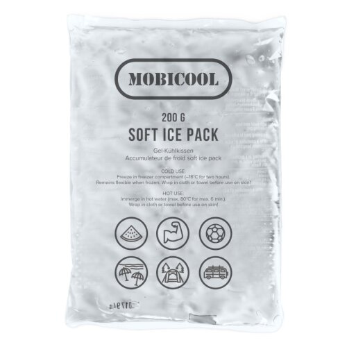 Gel cooling pad Softice 200 cold/warm compress (-18 to +60 degrees), flexible & pliable up to -18°, food-safe, non-toxic, for insect bites or swelling
