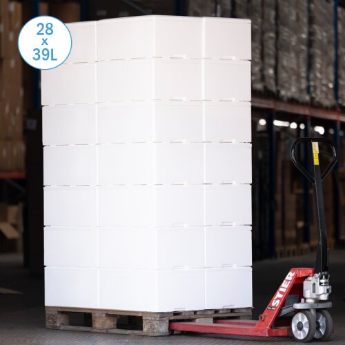 Thermobox Styrofoam box 39 liter cooler box shipping container (28 pieces per pallet)
