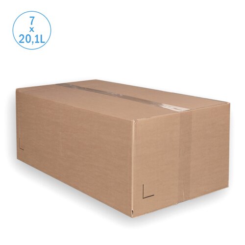 Thermobox Styrofoam box 20,1 liter cooler box shipping container (7 pieces per box)